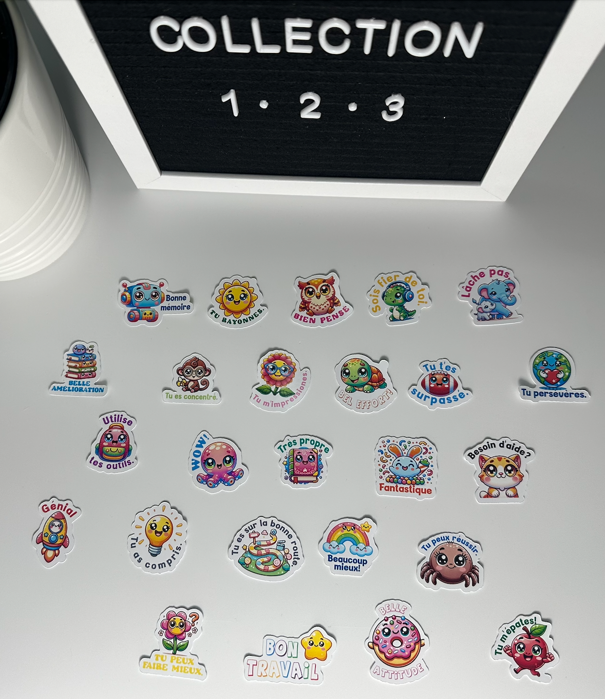 Autocollants pour le premier et le deuxième cycle