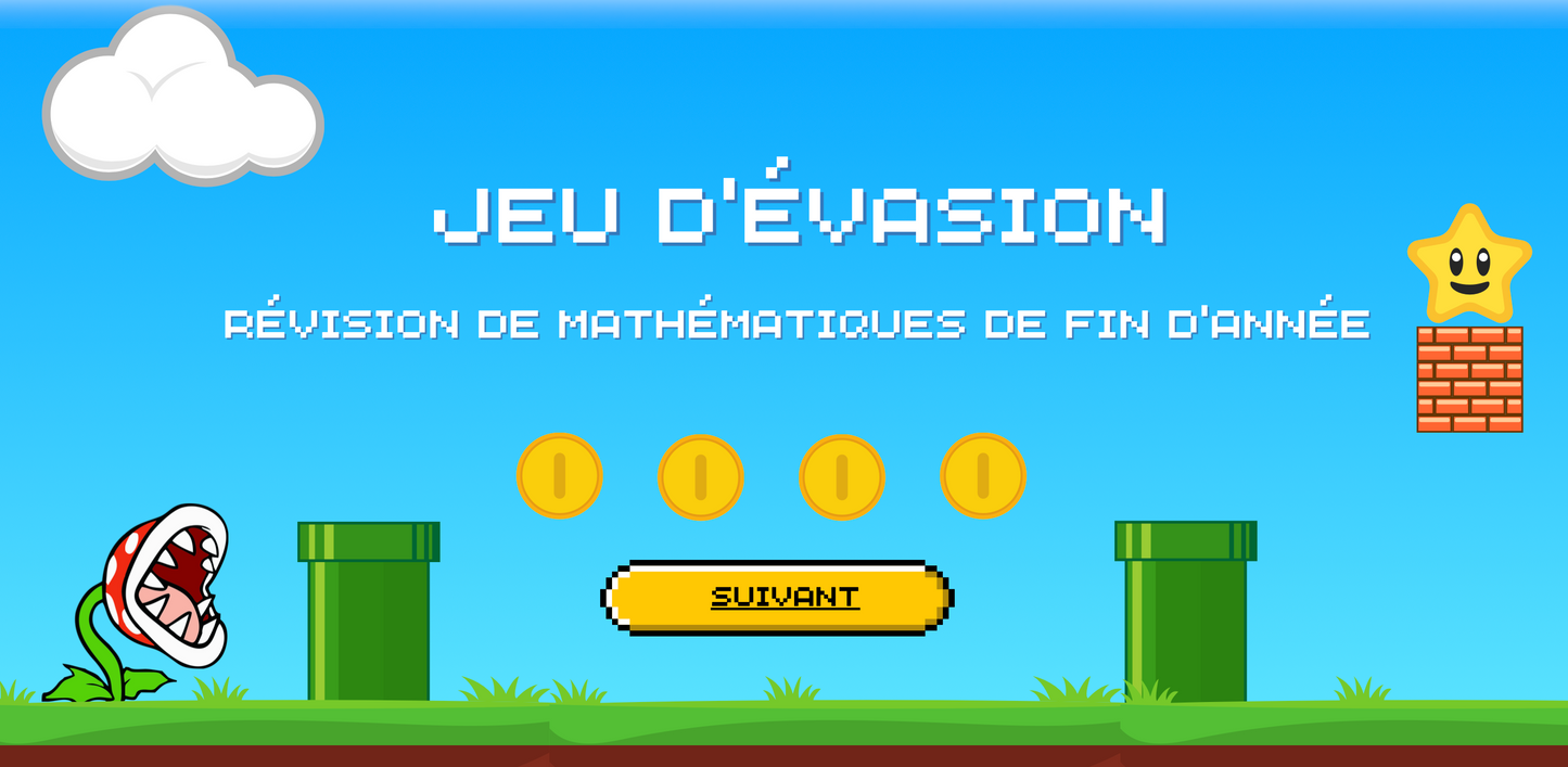 Jeu d'évasion Super Mario
