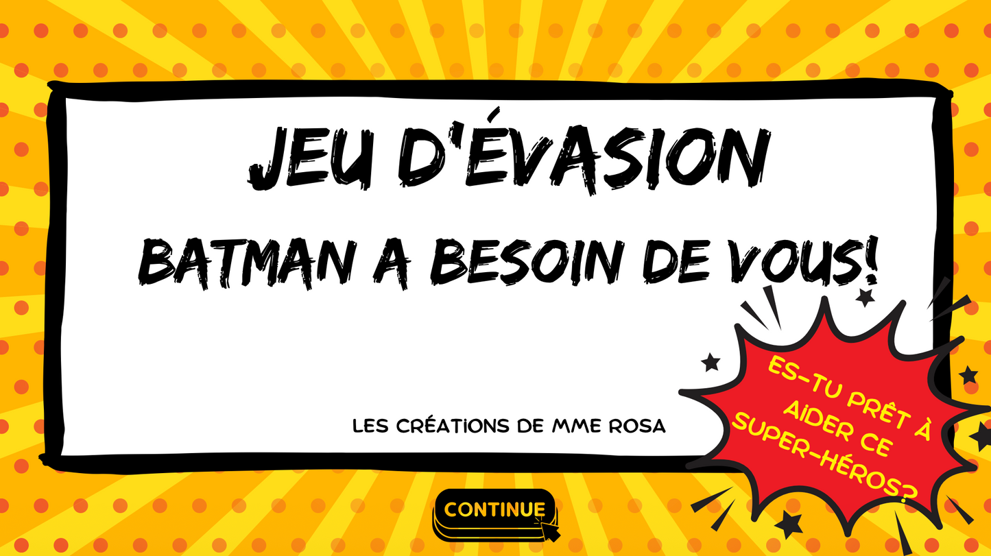 Jeu d'évasion Batman
