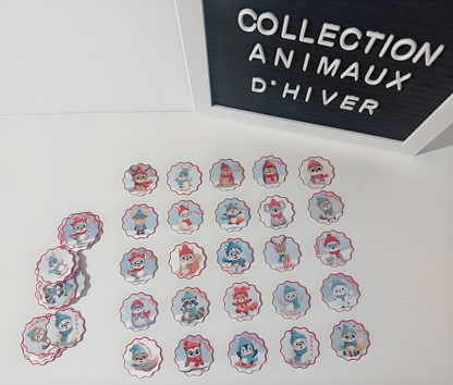 Autocollants Animaux d'hiver