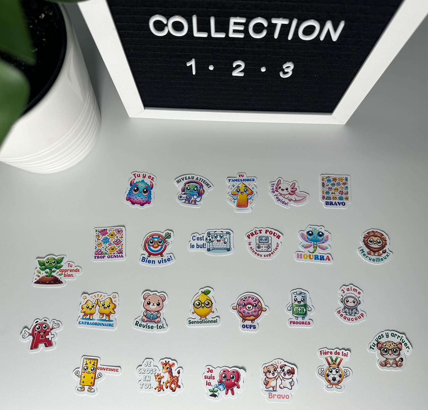 Autocollants pour le premier et le deuxième cycle