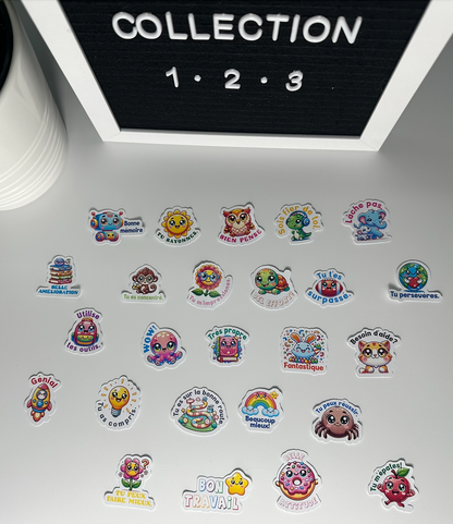 Autocollants pour le premier et le deuxième cycle