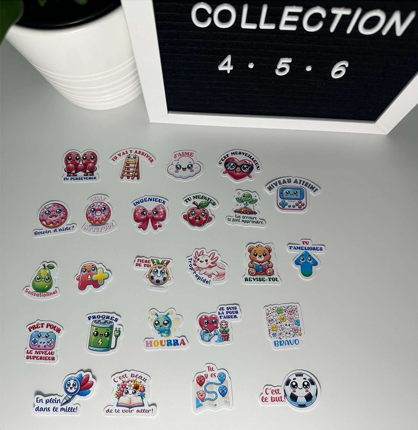 Autocollants pour le deuxième et le troisième cycle