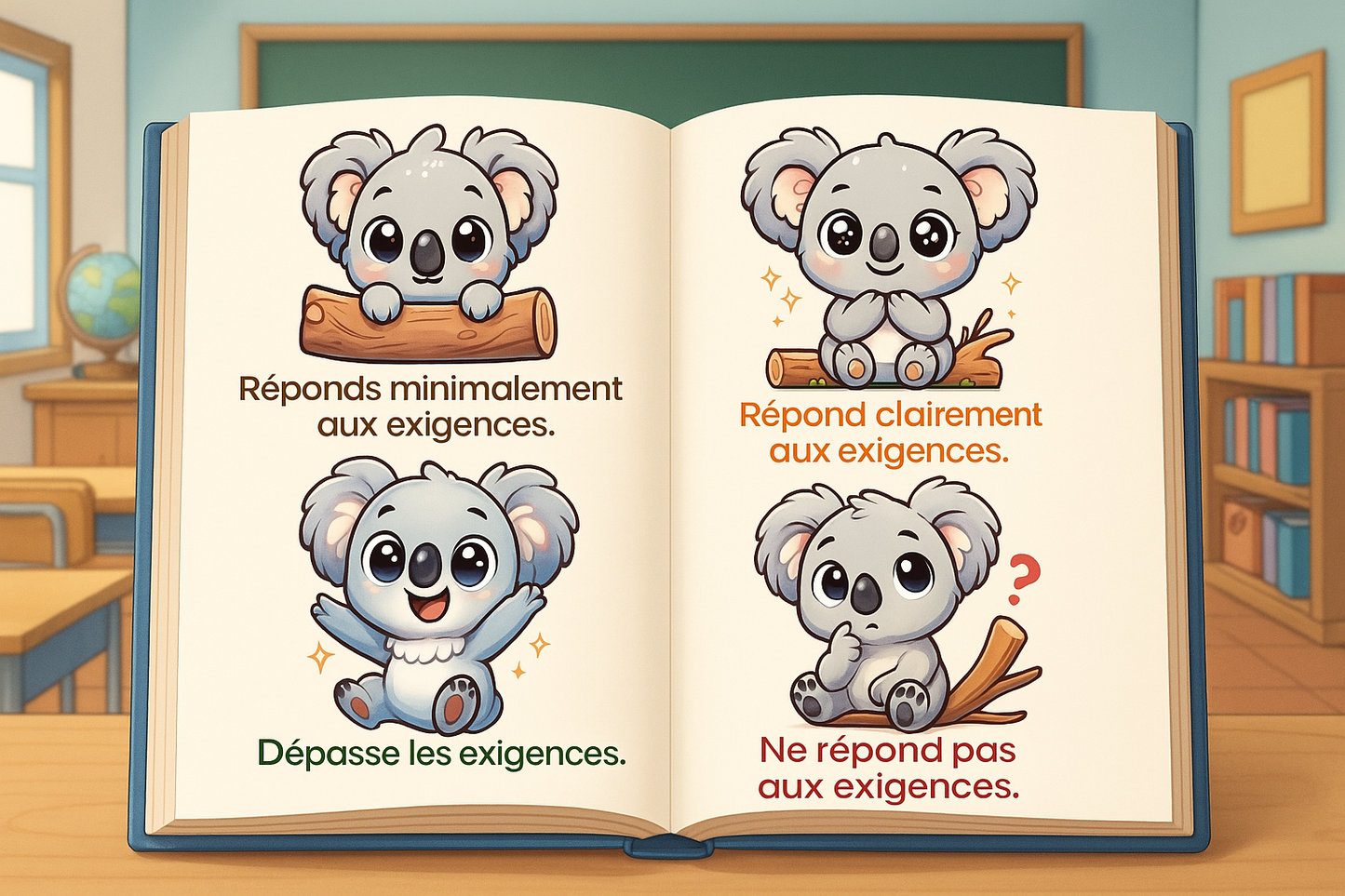 Autocollants Barèmes de notation pour les classes d'accueil