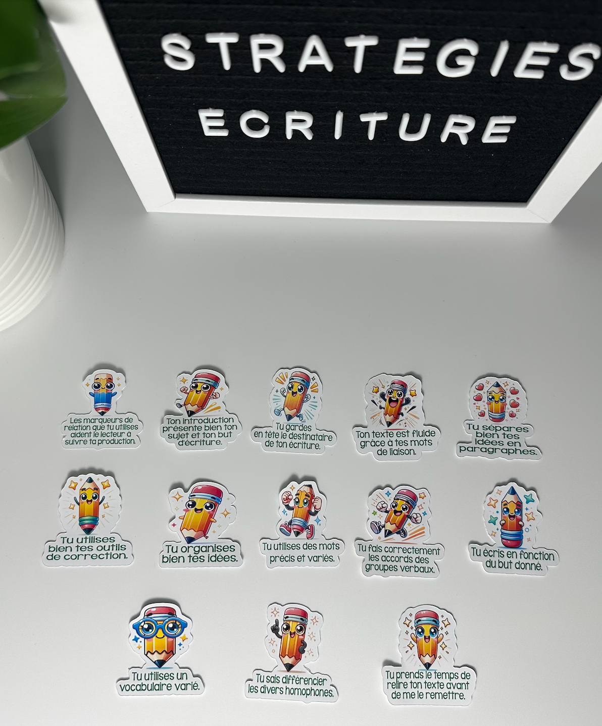 Autocollants Stratégies d'écriture