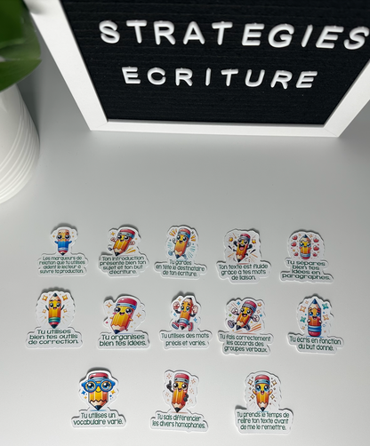 Autocollants Stratégies d'écriture