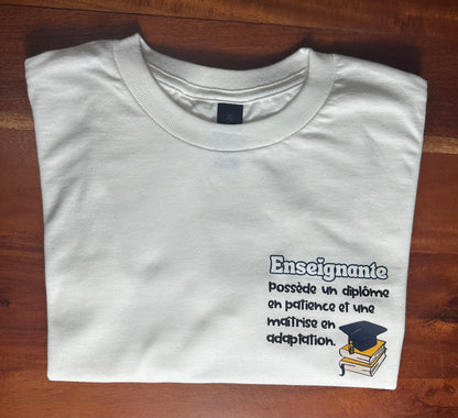 T-shirt Enseignante patiente