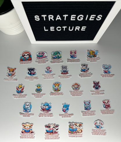 Autocollants Stratégies de lecture
