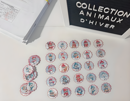 Autocollants Animaux d'hiver