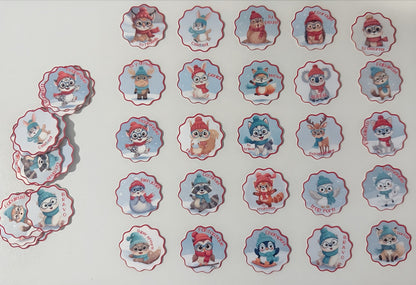 Autocollants Animaux d'hiver