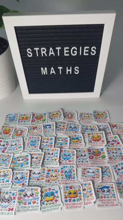Autocollants Stratégies de maths