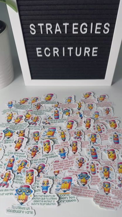 Autocollants Stratégies d'écriture