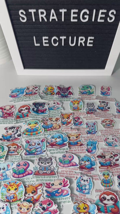 Autocollants Stratégies de lecture
