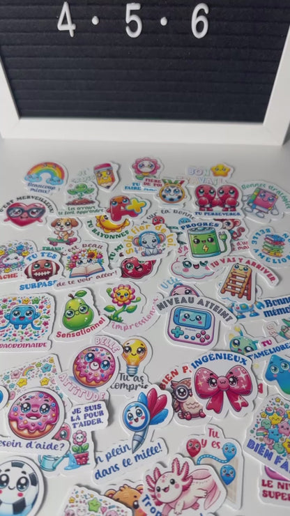 Autocollants pour le deuxième et le troisième cycle